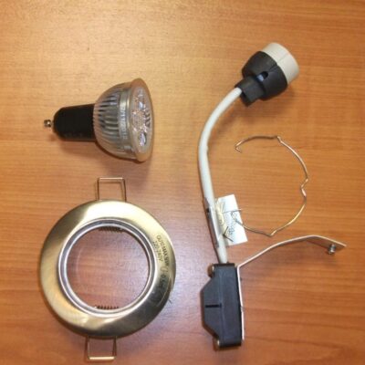 KIT ECLAIRAGE LED GU10 5W SPOT INOX